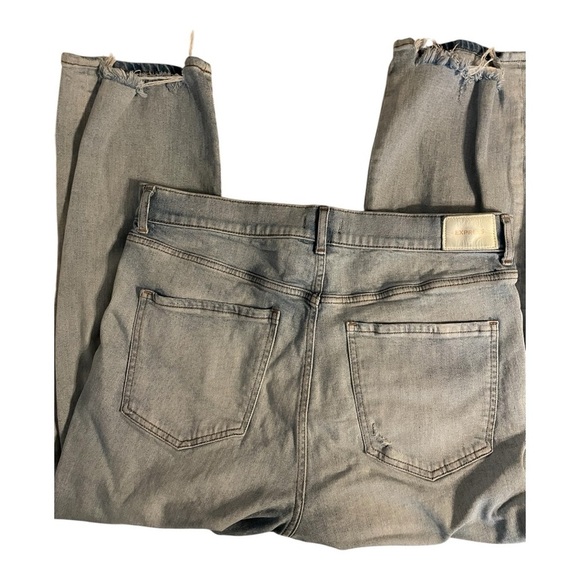 ExpressHigh rise light wash with raw step hem size 14 - Picture 5 of 8